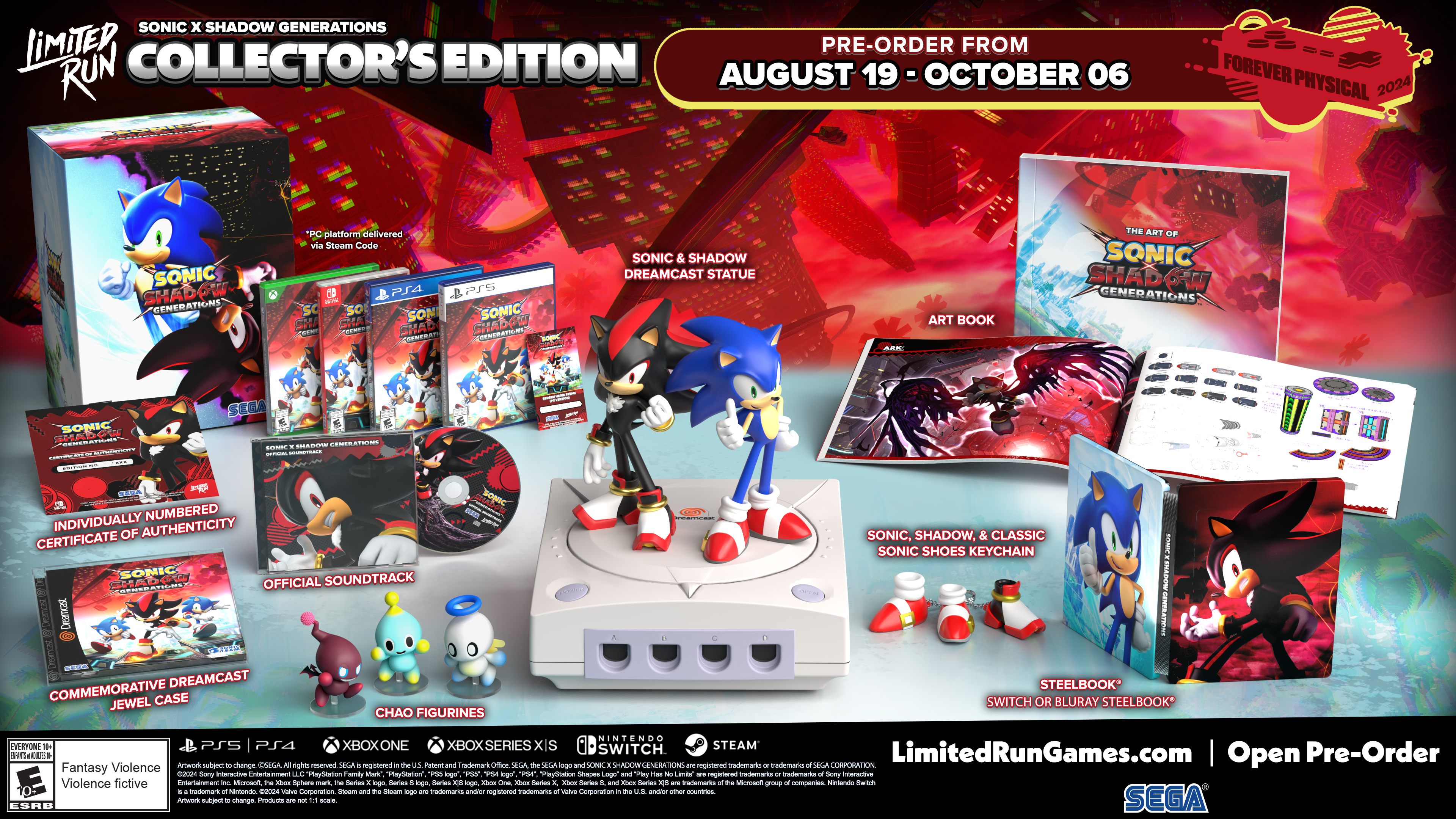 SONIC X SHADOW GENERATIONS Collector’s Edition