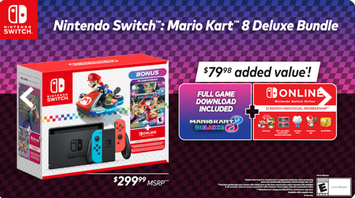 Nintendo Switch Mario Kart 8 Bundle