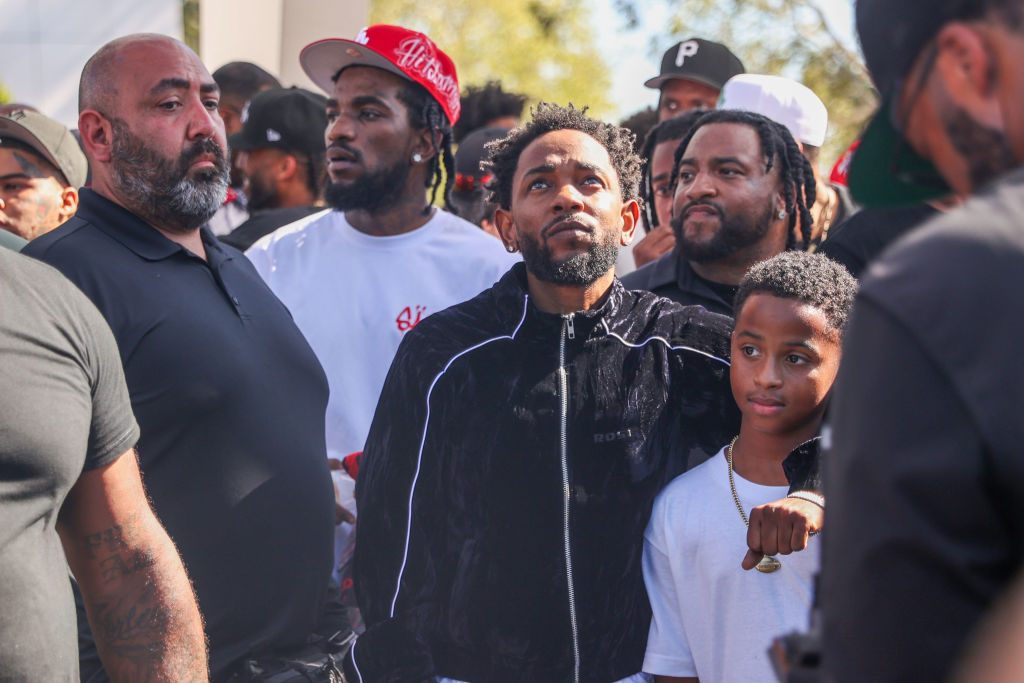 Kendrick Lamar music video shoot for 